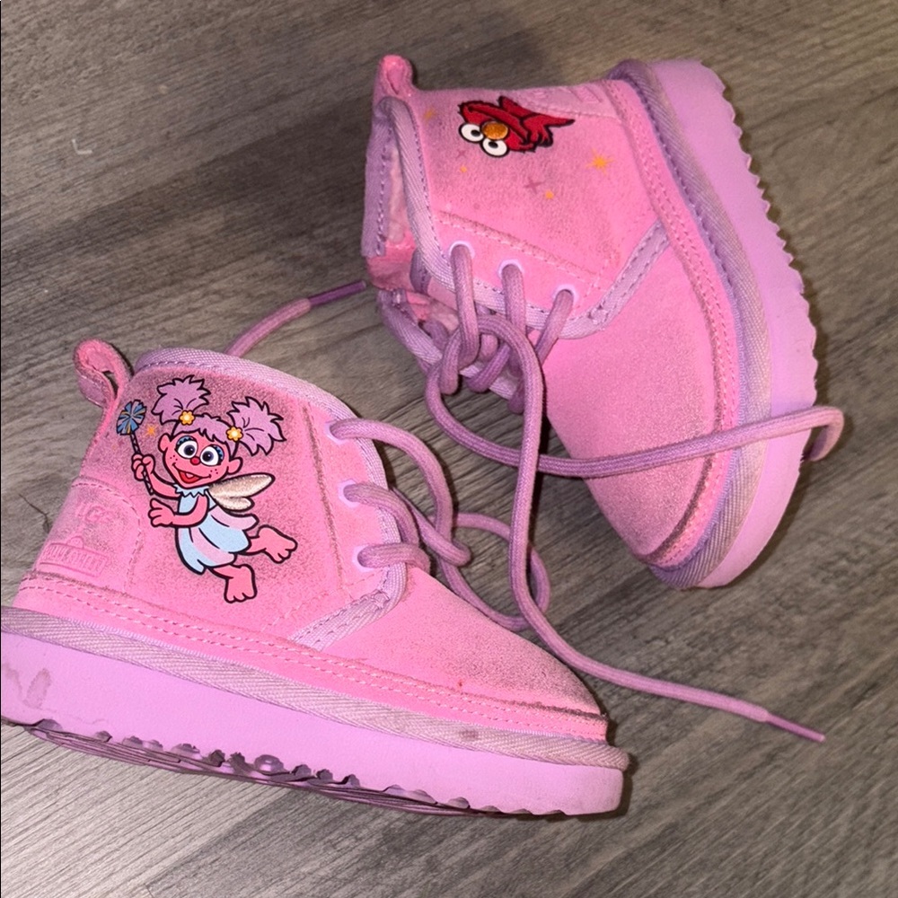 Pink Sesame Street Kids Boots no box